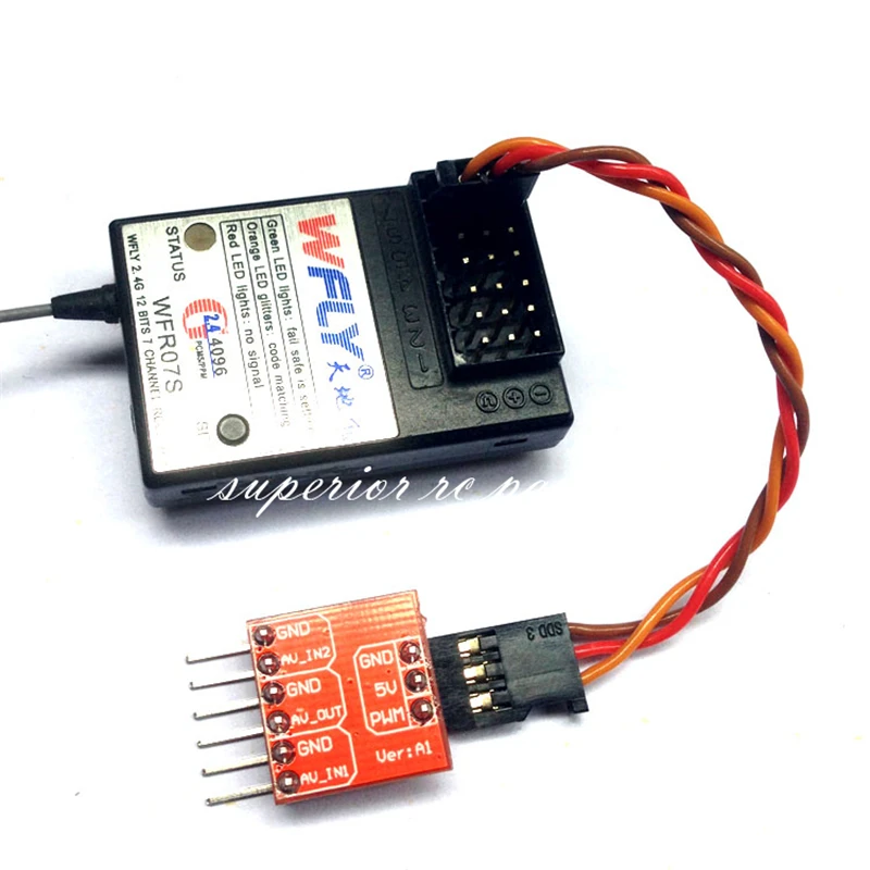 Mini AV Video Switcher FPV Support Multi-camera Angle Switching for Multi-axis Image Transmission Aerial Photography
