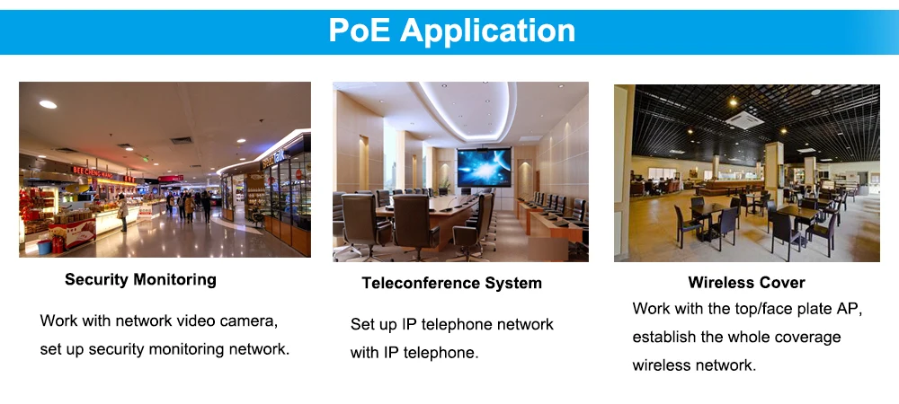 Режим B гигабитный PoE инжектор 1000 Мбит/с PoE патч-панель 802.3af для до 8 ip-камер WiFi точка доступа(AP