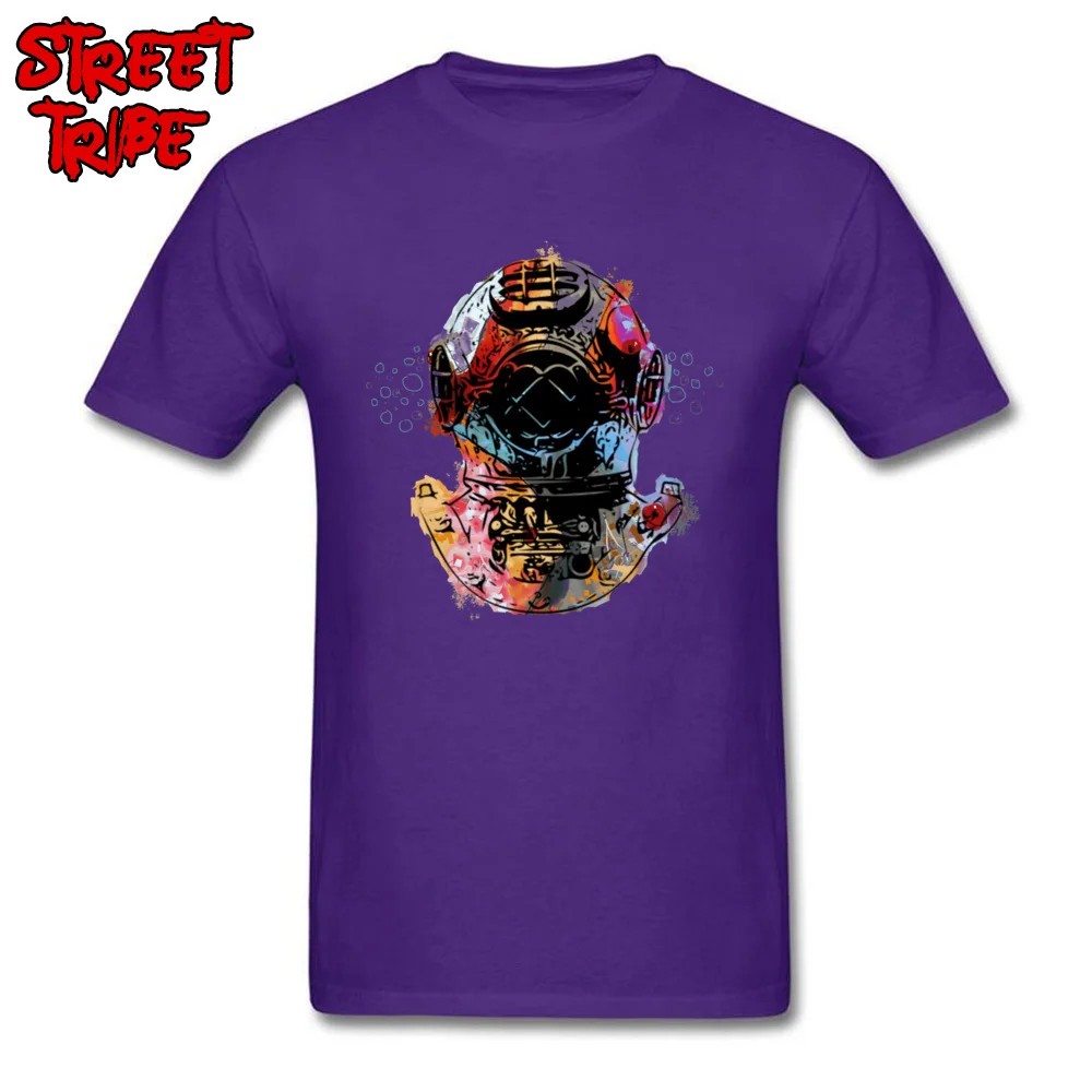 Round Neck Dive Deep 21486 Pure Cotton Men's T Shirts 3D Printed Short Sleeve T Shirt New Design Custom Sweatshirts Dive Deep 21486 purple