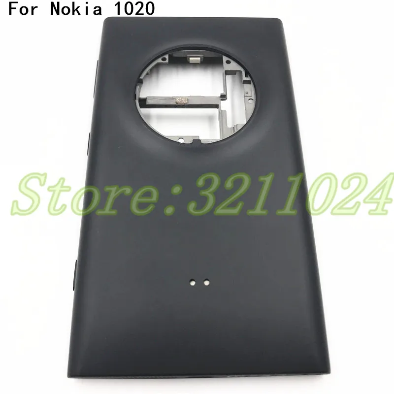 

New For Nokia Lumia 1020 Back Battery Cover Rear Door Housing with Power Volume Button+Charging Port Flex Cable