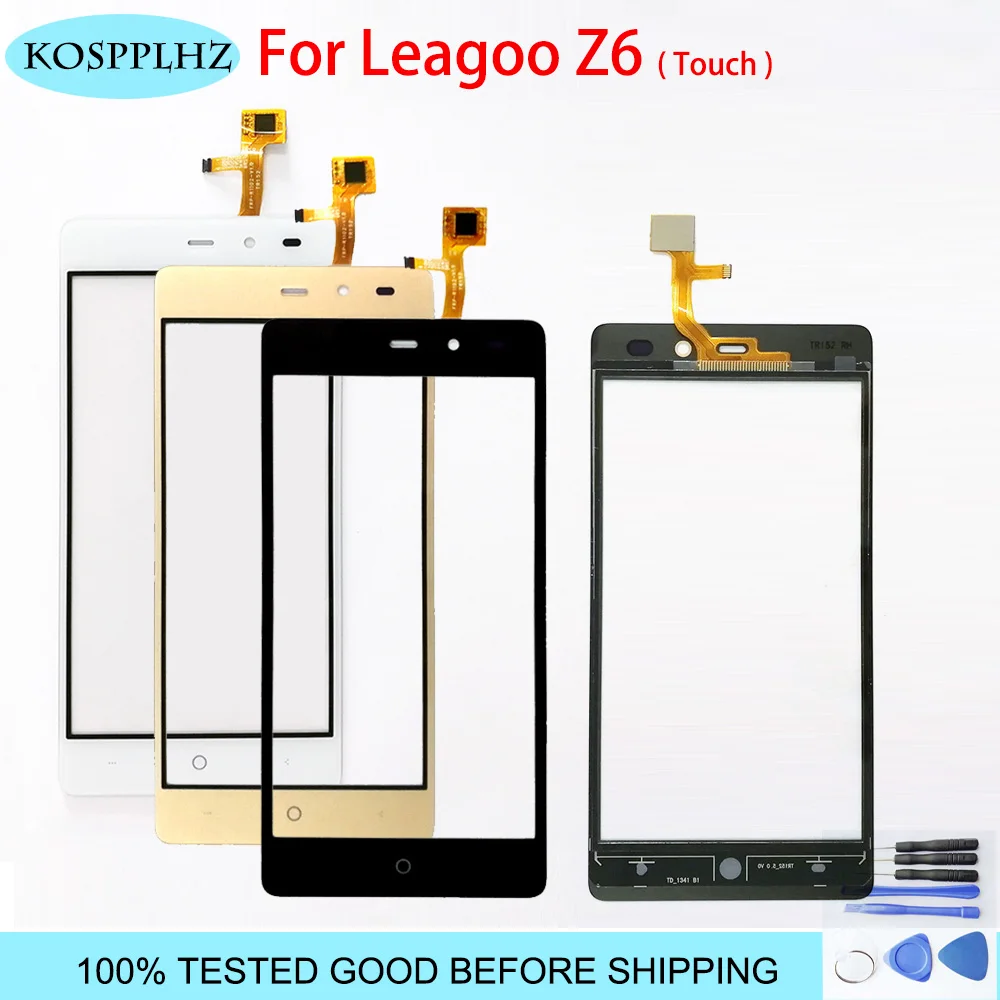 KOSPPLHZ 100% протестированный Новый 5 0 дюймовый сенсорный экран для LEAGOO Z6 стеклянная