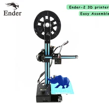 2017 Ender-2 принтер 3D комплект RepRap Prusa i3 Полный металлический каркас Мини creality Desktop 3D принтер DIY машина с нитями