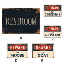 ISHOWTIENDA посуда из металла гирлянда доска бар клуб кафе-гараж Настенный декор искусство плакат с подписью бар украшение винтажный Декор