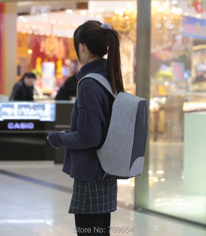 Нейлон 1" 14,1" 1" 15,6" Повседневная сумка для ноутбука Анти-кража ПК рюкзак для Macbook acer Dell