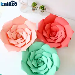2 шт. красивые 20 см DIY бумажные цветы, искусственные цветы для свадебной вечеринки на день рождения товары для дома фон украшения на стену