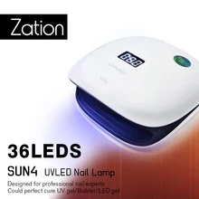 Zation 48 Вт Светодиодный светильник Сушилка для ногтей инструменты для маникюра УФ гель для ногтей отверждения лампа Сушилка для гель-лака машинка для дизайна ногтей