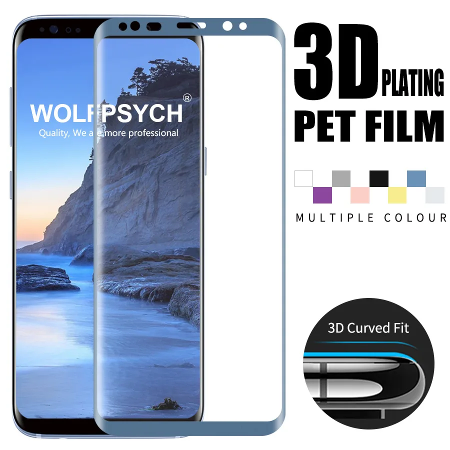 3D полное покрытие экрана протектор для samsung Galaxy S10 S9 S8 Plus S10e S7 Edge наклейка Sof ПЭТ
