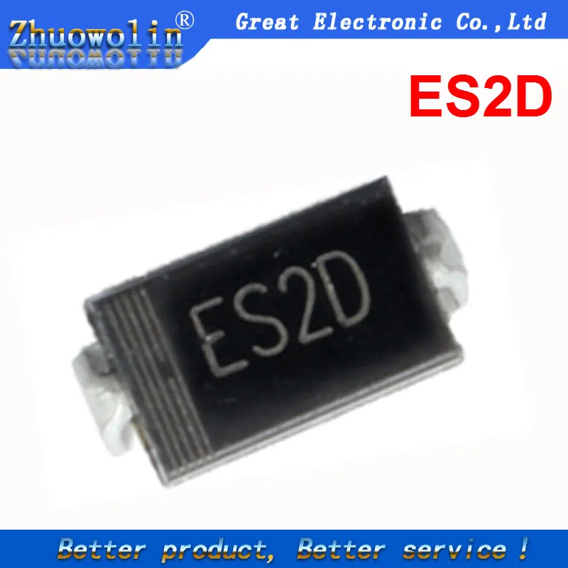 20 unids/lote ES2D SMB DO 214AA 2A 200 V SMD diodo de recuperación