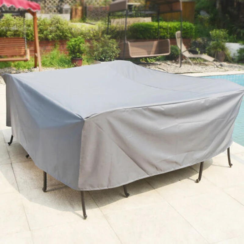 210T Waterproof Furniture Cover Outdoor Garden Covers Rattan Table Chair Dust Proof Patio Protective Case 11 Size for Home Use