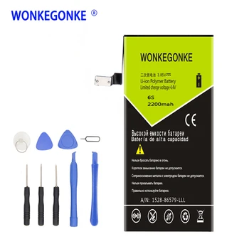 

Original WONKEGONKE Battery For iPhone 6S 6GS with tools Batteries Bateria