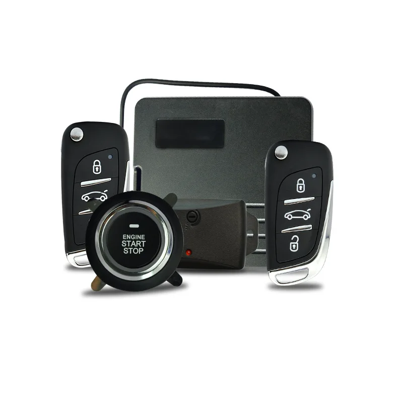 

Car alarm One-click Start of Automobile Auto remote starting Acousto-optic Vibration Anti-theft and Anti-robbery Car alarm
