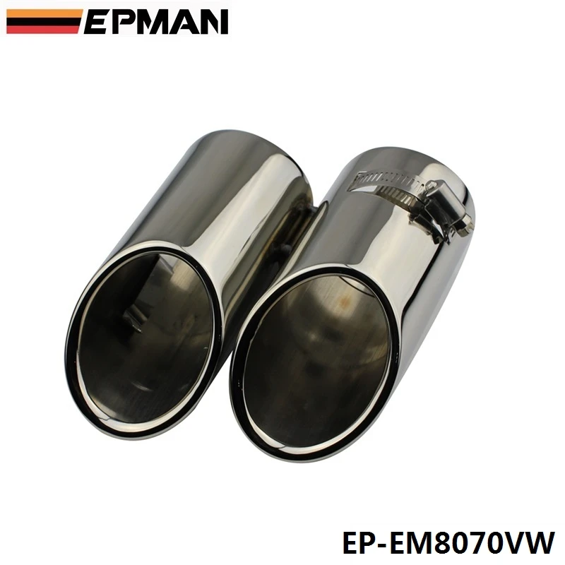 EPMAN Chrome Stainless Steel Exhaust Muffler Tip For Volkswagen 12 Lavida1.6 EP-EM8070VW
