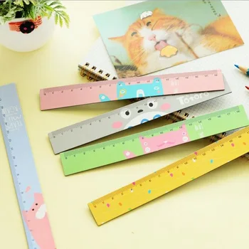 1pcs/lot 18cm Bendable Magnet Ruler Measuring Straight Ruler Cartoon Friends Soft Ruler zakka DIY tools students' gift prize кружка zakka