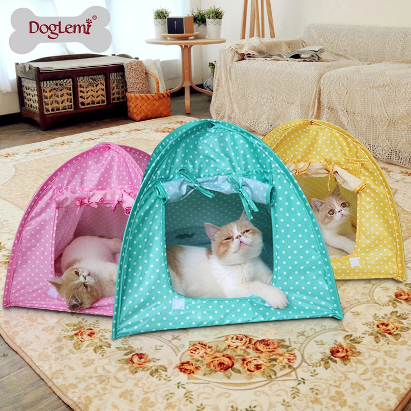 Buy Cute Polka dots Foldable Pet Cat