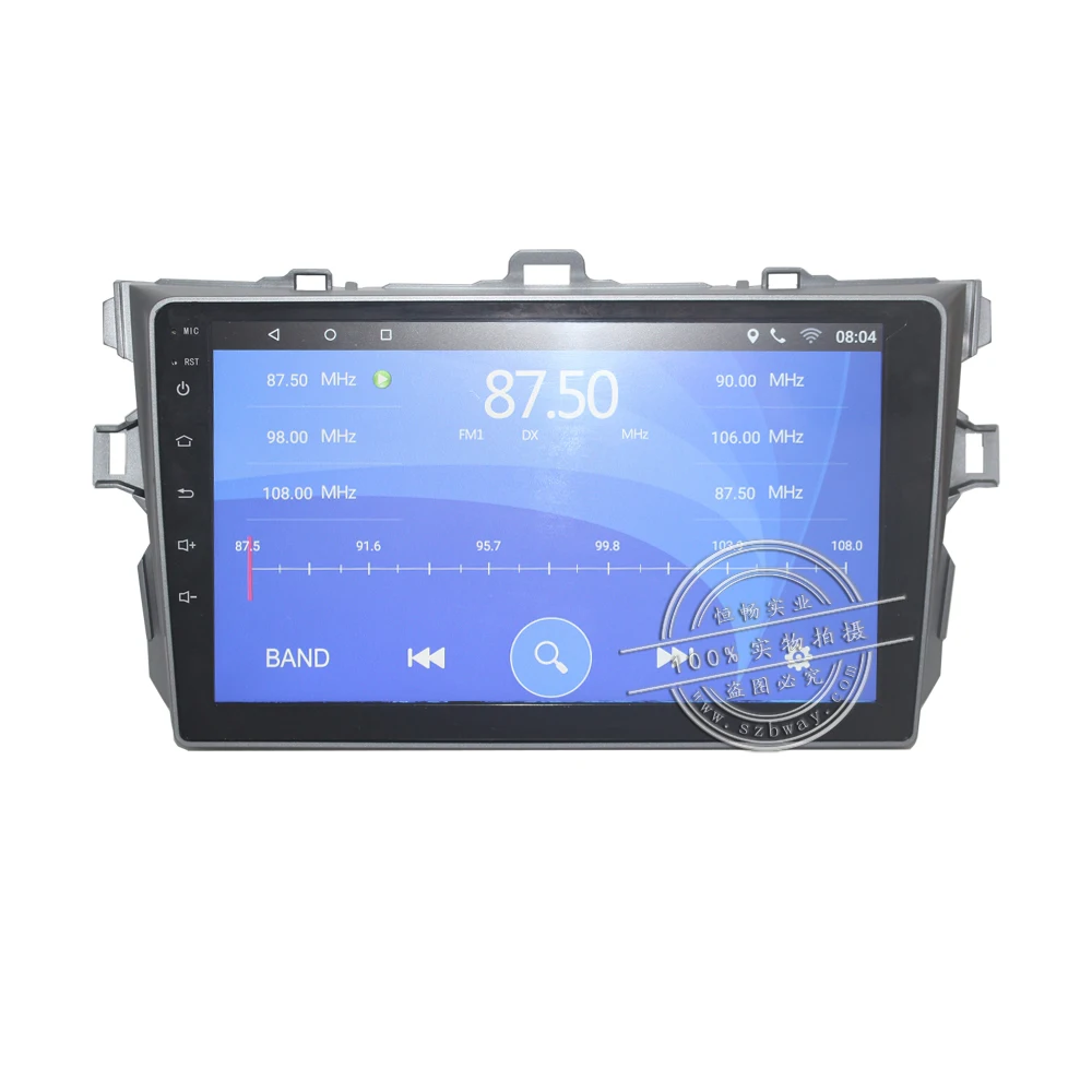 Excellent HACTIVOL 9" car radio for TOYOTA COROLLA 2007 2008 2009 2010 2011 android 7.0 car dvd player with bluetooth,1G RAM 16G ROM 2