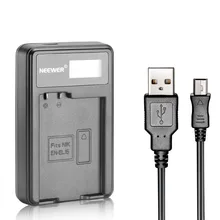 Neewer usb cargador de batería de la en-el15 batería recargable para nikon d600 d610 d810 d7100 d7000 d800e d800 d800s d750