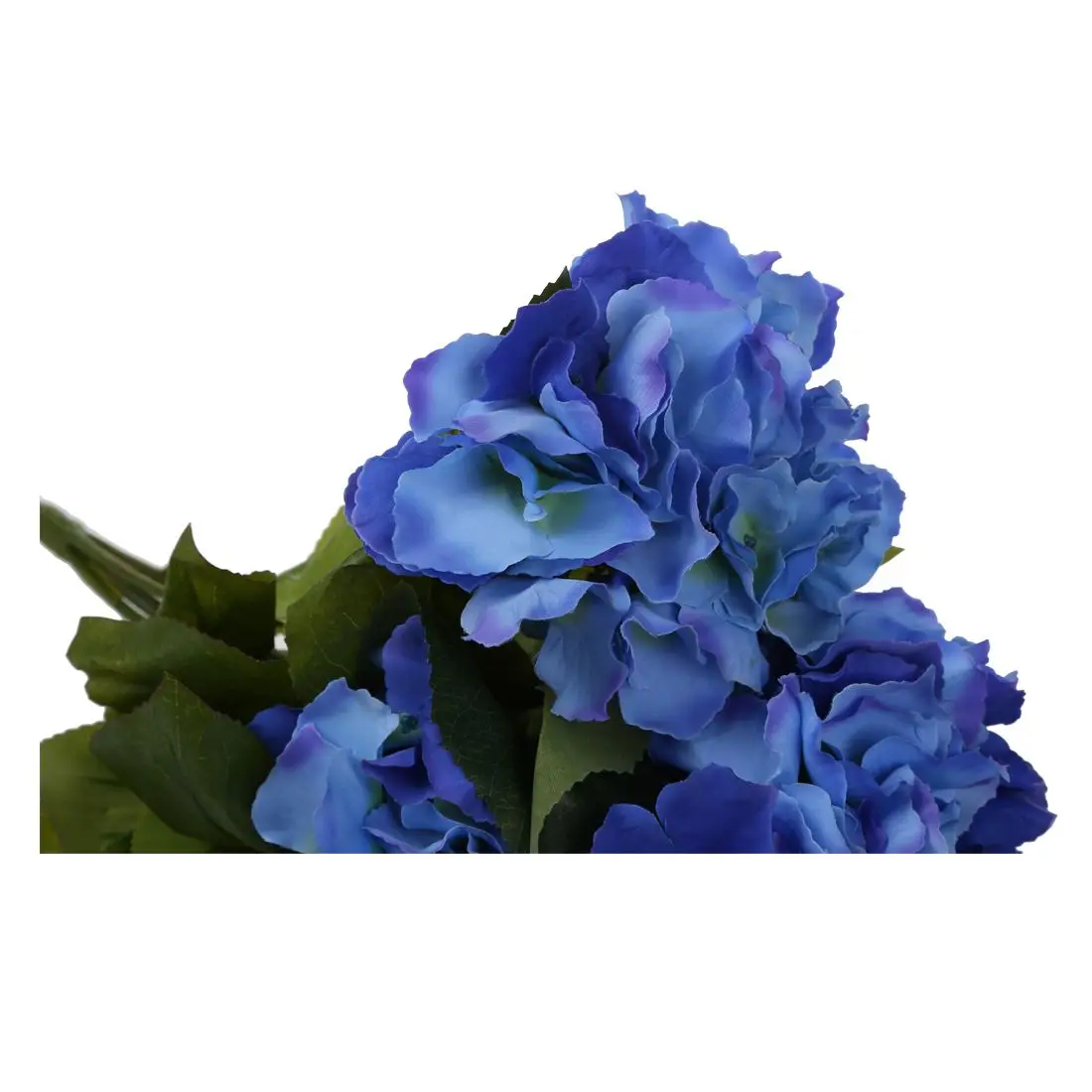 

Artificial Hydrangea 5 Flower Heads Bouquet Wedding Garden Party Bridal Decor Dark Blue