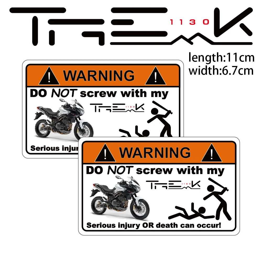 

KODASKIN Motorcycle Cheap Creative Warning Sticker Decal for Benelli trek1130