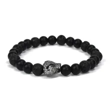 Браслет на ладонь мужчины проложить Лев Крест гантели шлем Будда балансировочная бусина рейки Будда натуральный камень Йога браслет для женщин