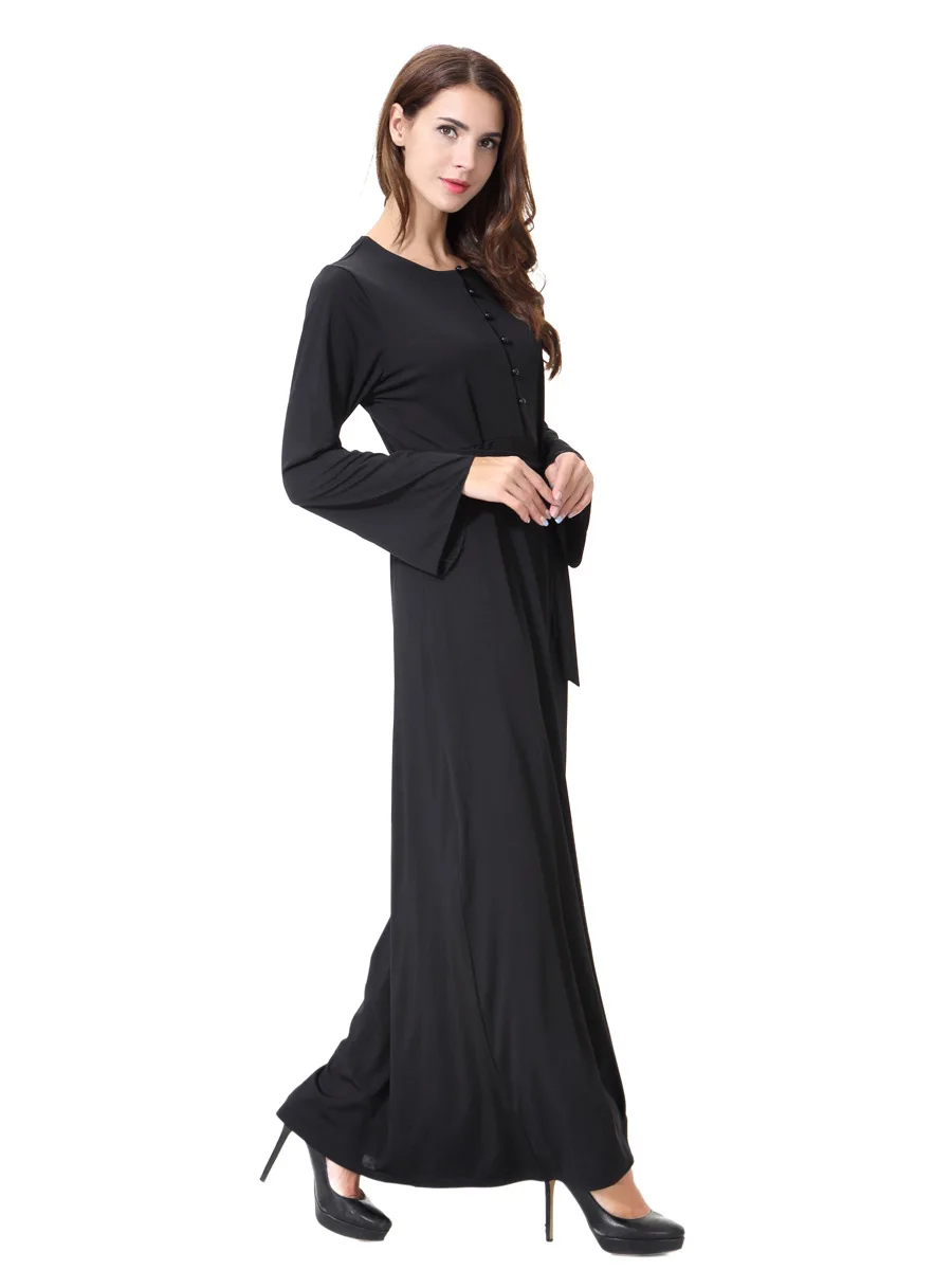 Ближний Восток Дубай Кафтан Вечернее платье для мусульманских женщин дизайн плюс размер халат Дубай Кафтан abaya платье турецкое мусульманское кафтан черный 85M8335
