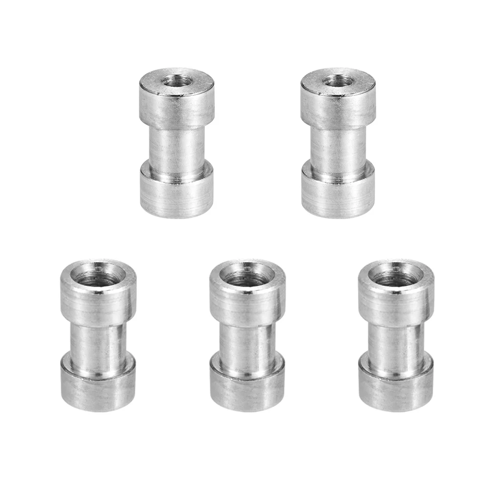 

5pcs 1/4"-20 and 3/8"-16 Female Spigot Screw Threaded Adapter for Camera Flash Light Bracket Tripod Monopod Rod Rail More