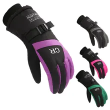 Мужские Женские Зимние перчатки для катания на лыжах, сохраняющие тепло водонепроницаемые дышащие перчатки для мотоцикла, для улицы, сноубординга, флисовые велосипедные перчатки