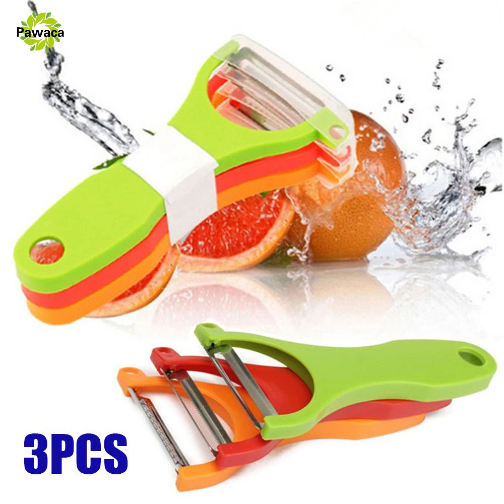 3 Pcs/Set Fruit Vegetable Tools Peeler Grater Slicer Cutter Kitchen