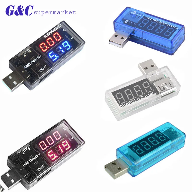 

Portable LED Digital USB Current Voltage Tester meter for iPhone Android phone Measure Repair Tool