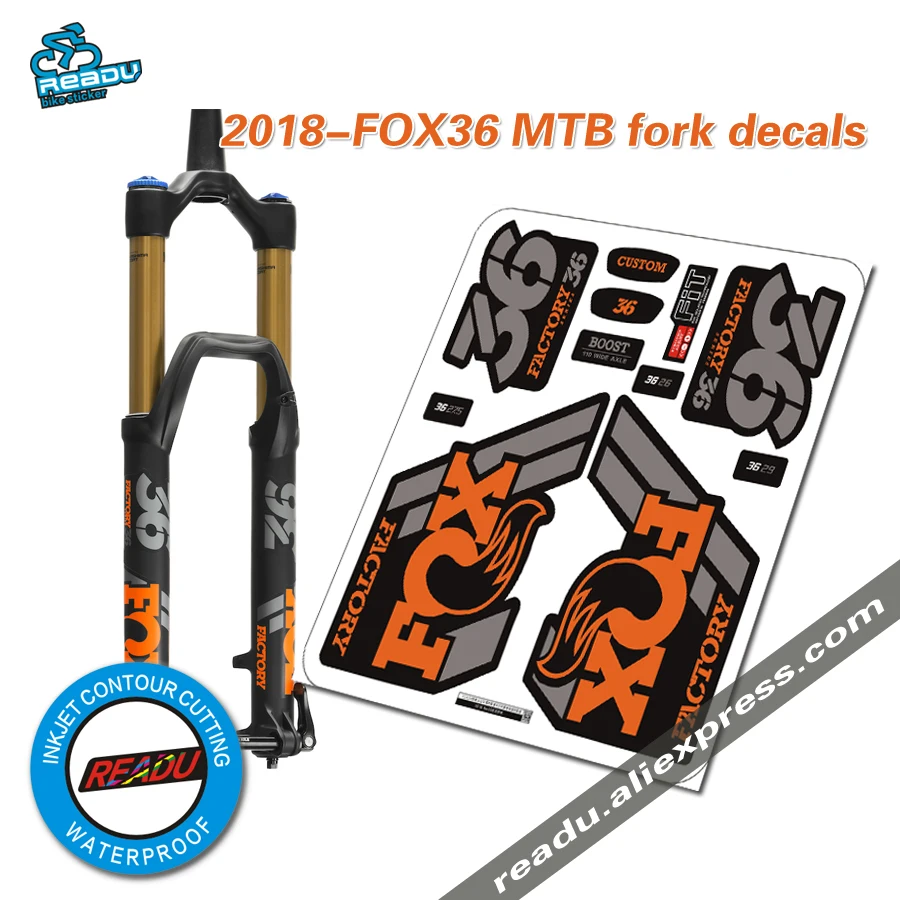 

2018 fox factory 36 mountain bike front fork stickers 3M MTB speed down DH mountain 32 latest decals films waterproof removable