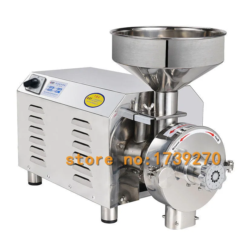 US $1.199.00 free ship grains grinding machine automatic flour mill powder machinecoconut cocoa pepperpowder making machine