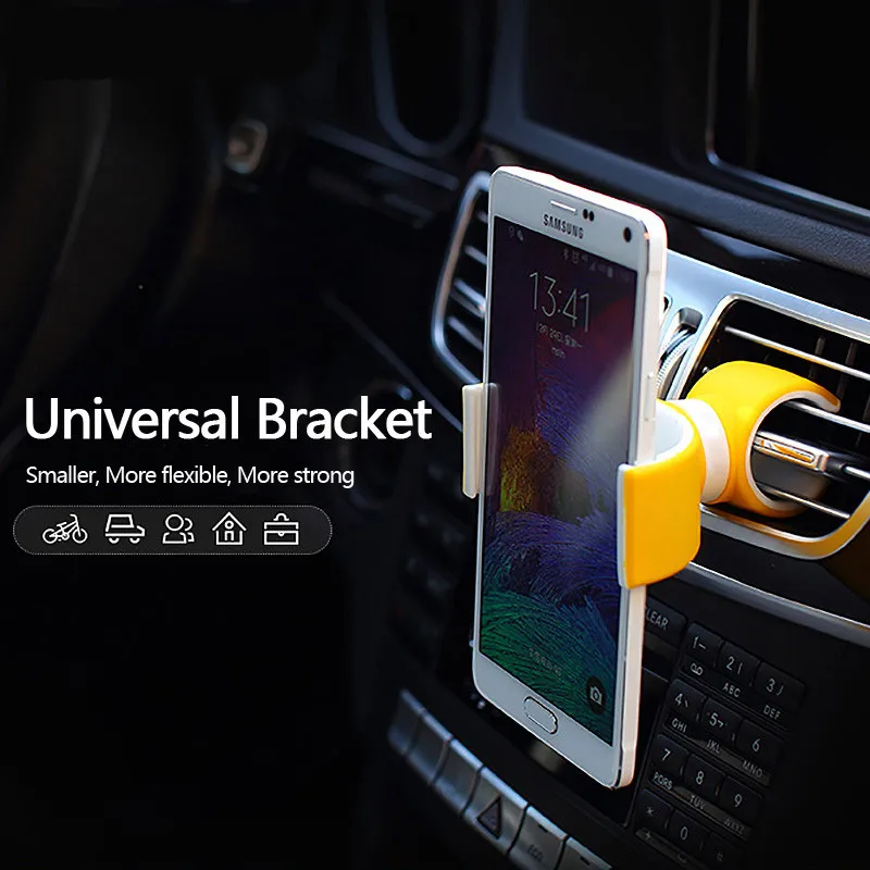 

Universal Car Air Vent Phone Holder in Car Mobile Phone Holder for iPhone Samsung xiaomi redmi note 2 lenovo Doogee X5 Dexp Umi