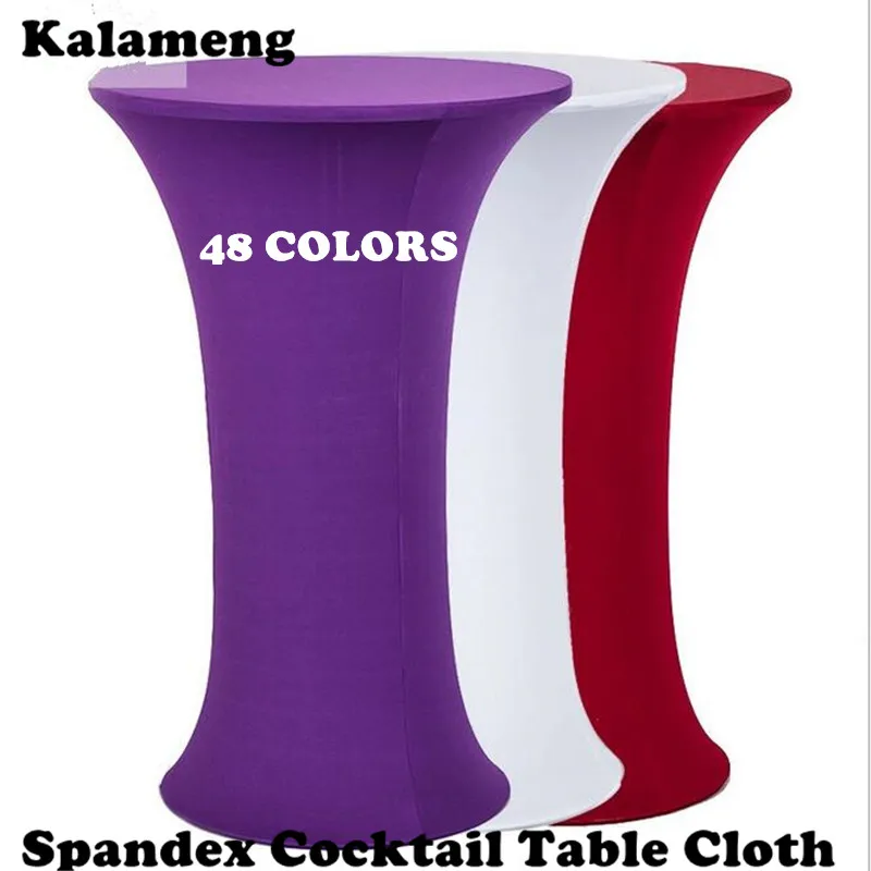 

SPANDEX LYCRA STRETCH COVER TABLECLOTH ROUND SIZE 110CM 43" HEIGHT POSEUR BISTRO COCKTAIL TABLE COVER CR-976