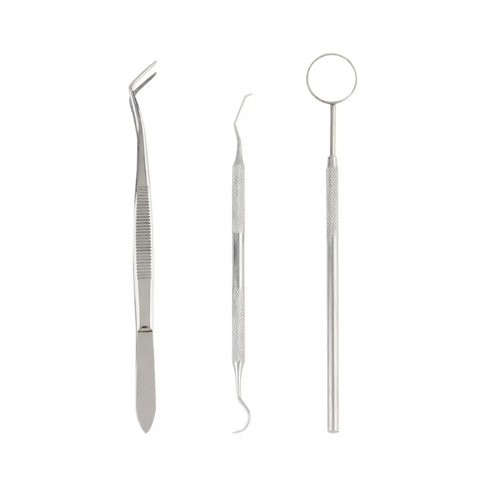 Ручка стоматологический инструмент Палочки масштабирования зеркало комплект Нержавеющая сталь зубы чистыми