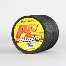 Партиями по 4 пряди 10LB 300 M PE плетеная леска бренд diaowan