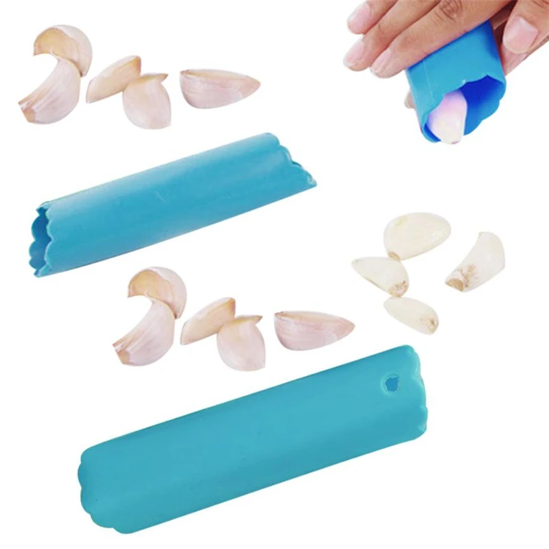 2018 New Kitchen  Easy Fast Magic Silicone Garlic Peeler Peel Easy Useful Kitchen Tool convenient   hot sale High Quality C0206 01
