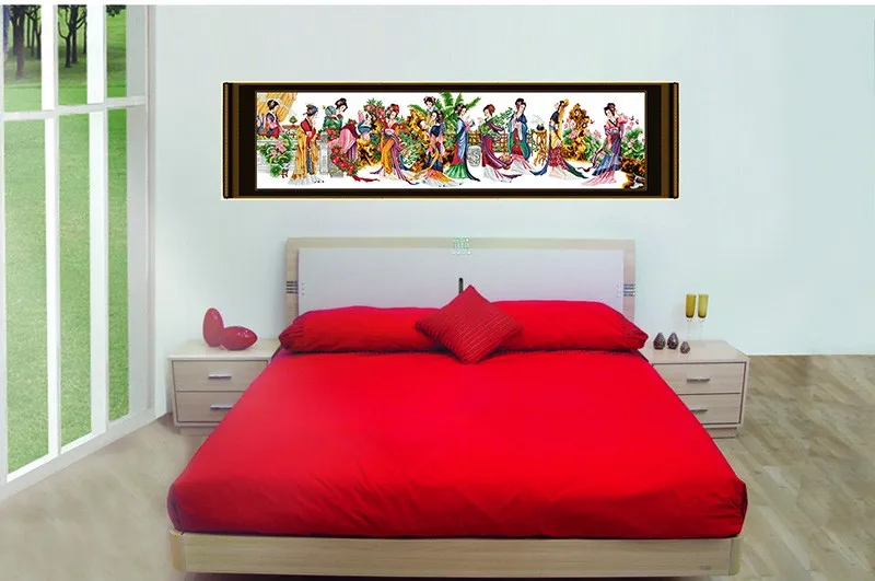 Discount JoySunday crossstitch needlework kit Twelve Jinling ladies Ren mansion DMC14CT11CT livingroom bedroom office hotel factory sale 3 Discount JoySunday crossstitch needlework kit Twelve Jinling ladies Ren mansion DMC14CT11CT livingroom bedroom office hotel factory sale 3