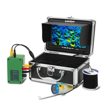 

Lixada 7 Inch 1000TVLFishing Camera Kit underwater camera for fishing 12 LED Lamp Lights Fish Finder Lake 15M Cable EU/US Plug