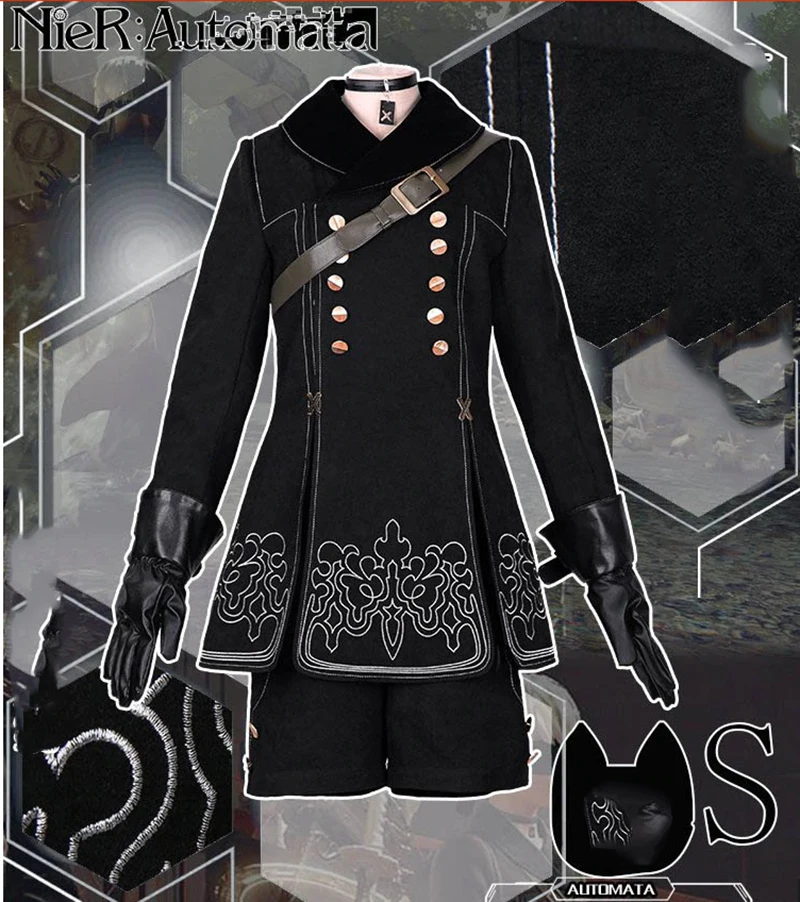 

Ainiel NieR: Automata YoRHa No.2 Type B Cosplay Dress and YoRHa No. 9 Type S Uniforms NieR : Automata 2B 9S Cosplay Costume