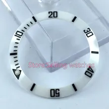 39.8 мм белый керамический Безель вставка для sub часы сделаны Парнис фабрики