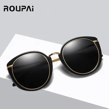 

ROUPAI sunglasses women 2019 sun glasses Vintage Polarized brand designer shades driving fashing uv400 retro zonnebril dames