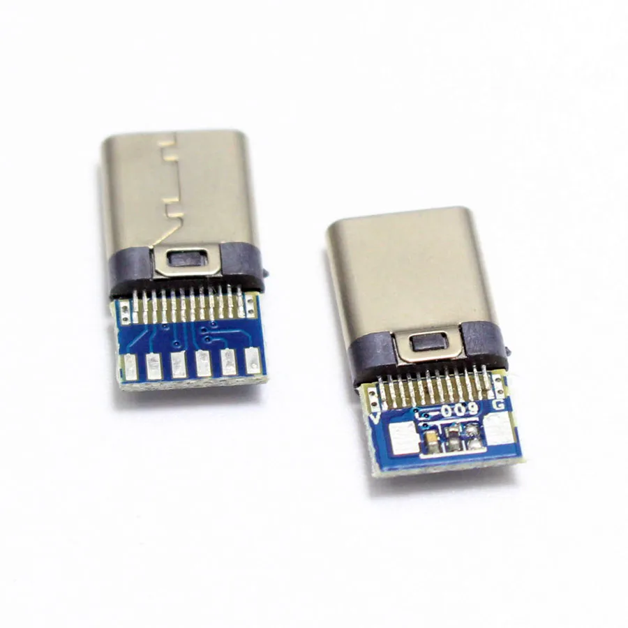 Штекерный разъем USB 3 1 типа C 2 шт. 24 контакта 56K 10 нФ сварочный тип с печатной платой