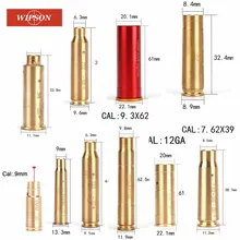 WIPSON, Nuevo rojo láser de punto, latón, cobre, boresight, calibre de cartucho CAL, para ajuste de alcance de caza