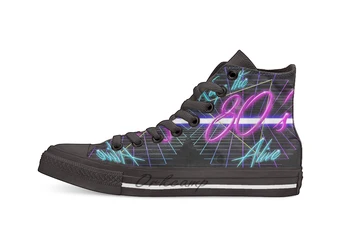 

Keep The 80's Alive Casual High Top Canvas shoes sneakers For Drop shipping