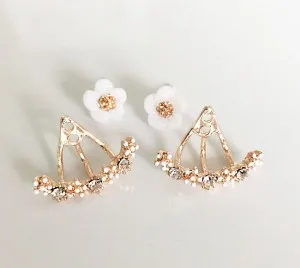 Женские серьги гвоздики в виде цветков вишни|earrings bulk|earring treeflower punch |