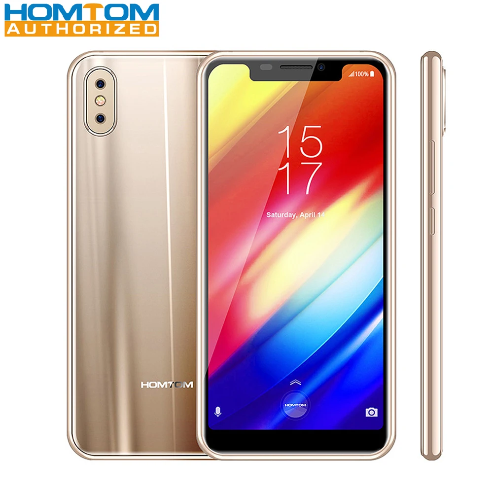 

Homtom H10 4G Smartphone 5.85 inch Android 8.1 MTK6750T Octa Core 4GB RAM 64GB ROM Fingerprint Type-C 3500mAh Mobile Cellphones