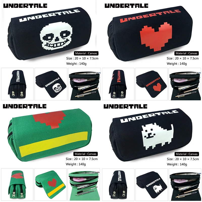 OHCOMICS Горячая игра Undertale сердце Sans Asriel черный пенал футляр для карандашей кабинета