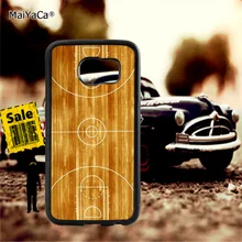 basketball court soft TPU edge cellphone cases for samsung s6 edge plus s7 edge s8 s9 s10 plus lite e note8 note9 cover case буддийский сувенир buddha edge court
