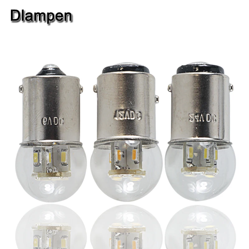 Светодиодный токарный светильник 2 шт. S25 P21W BA15S 1156 1157 BAY15D BA15D Dc 6 в 12 В 24 36 48