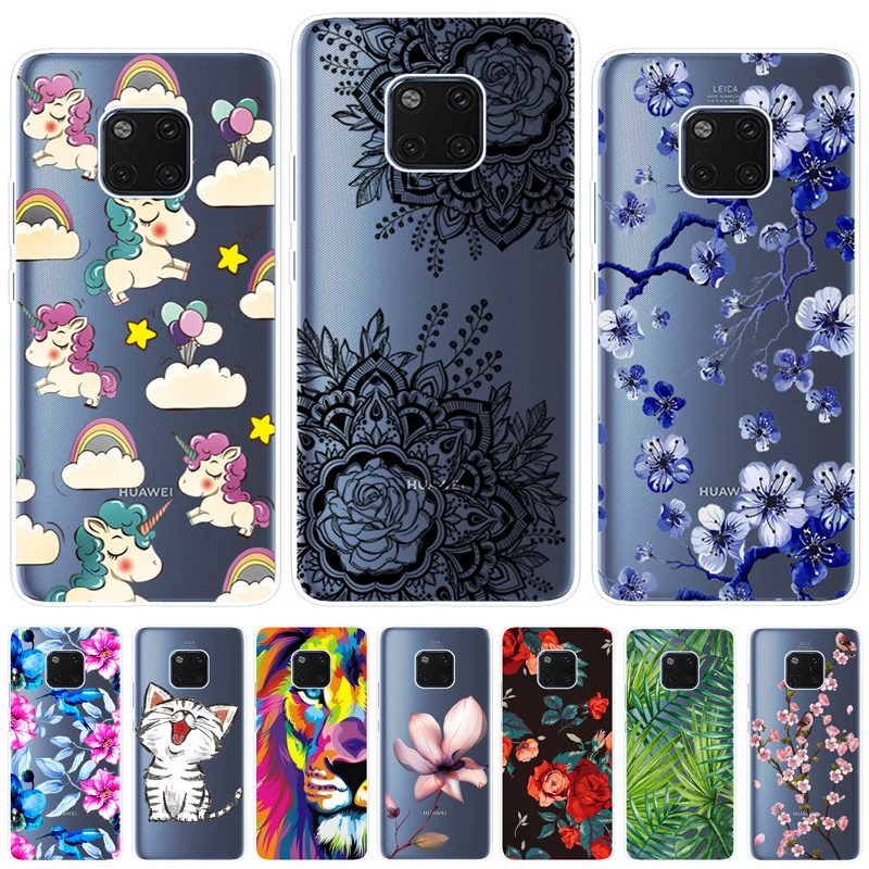 

Soft Case For Huawei Mate 20 Pro Case Cover Colorful Pattern Printing Phone Back Cover Fundas For Huawei Mate 20 Pro 6.39 Inch