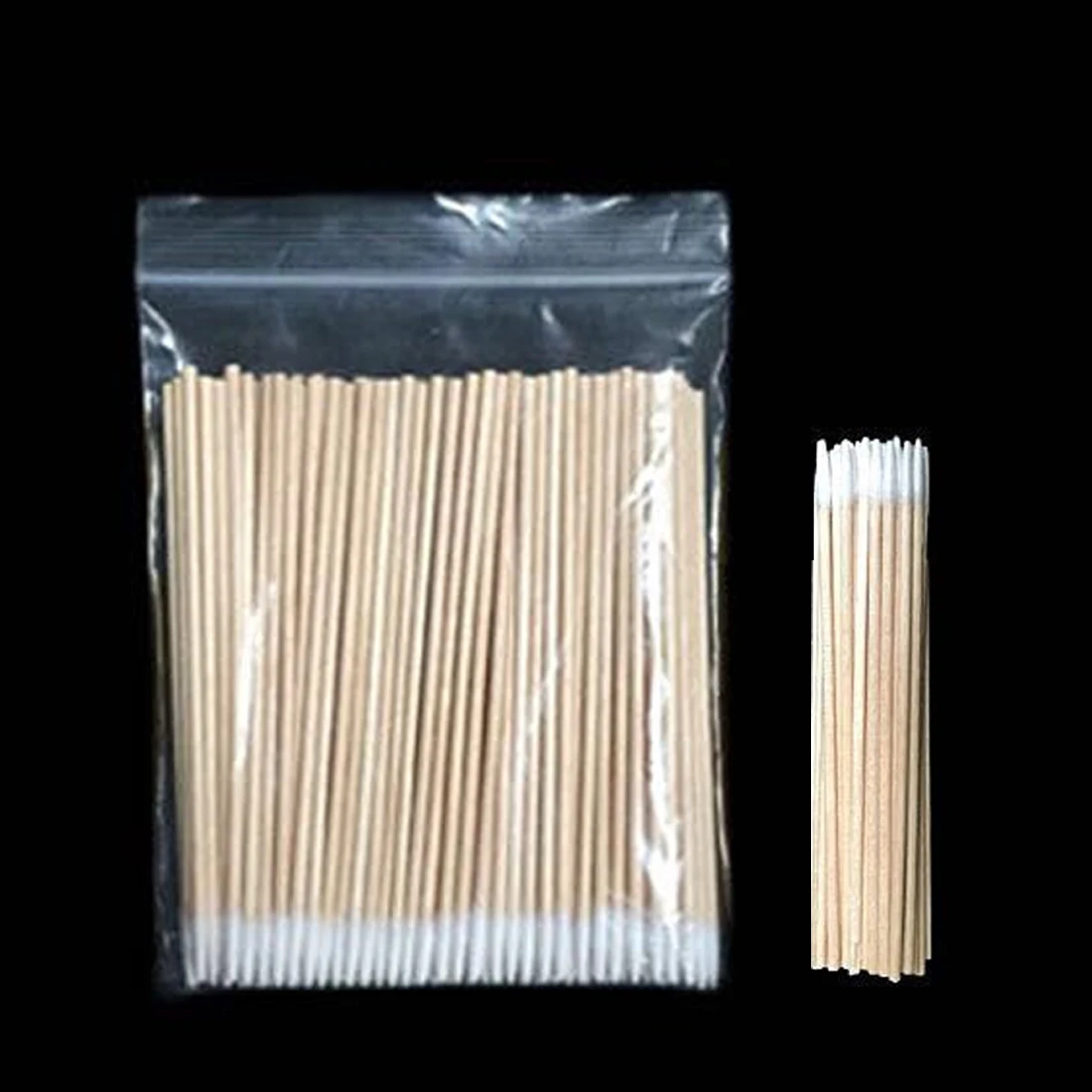 

Hot 100pcs 7cm Wood Cotton Swab Cosmetics Permanent Makeup Health Medical Ear Jewelry Clean Sticks Buds Tip